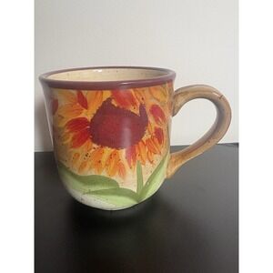 Pfaltzgraff Evening Sun coffee mug colorful Sunflowers